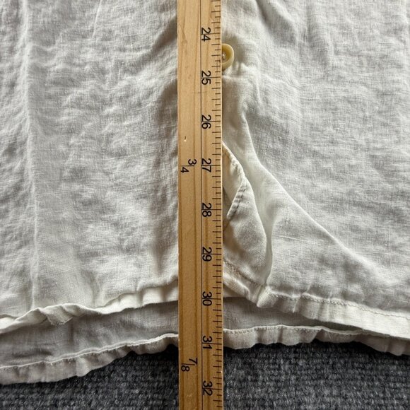 Tommy Bahama 2XL Point Linen White Resort Pocket Men Casual Solid Beach Shirt - Picture 9 of 14